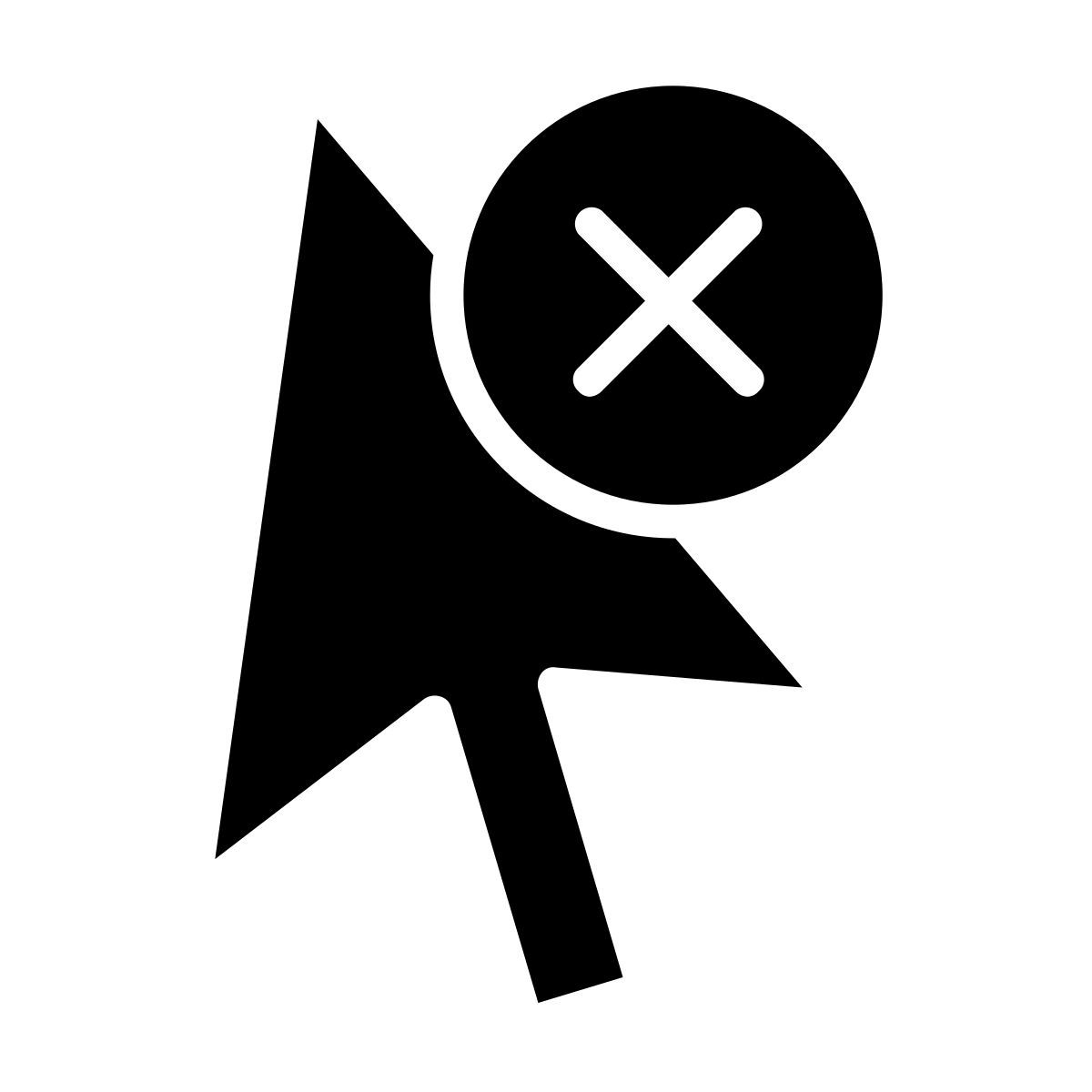 Löschcursor icon