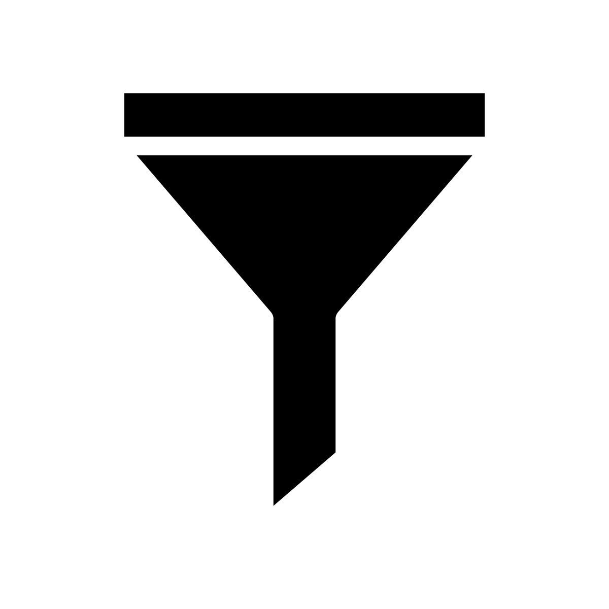 leerer filter icon