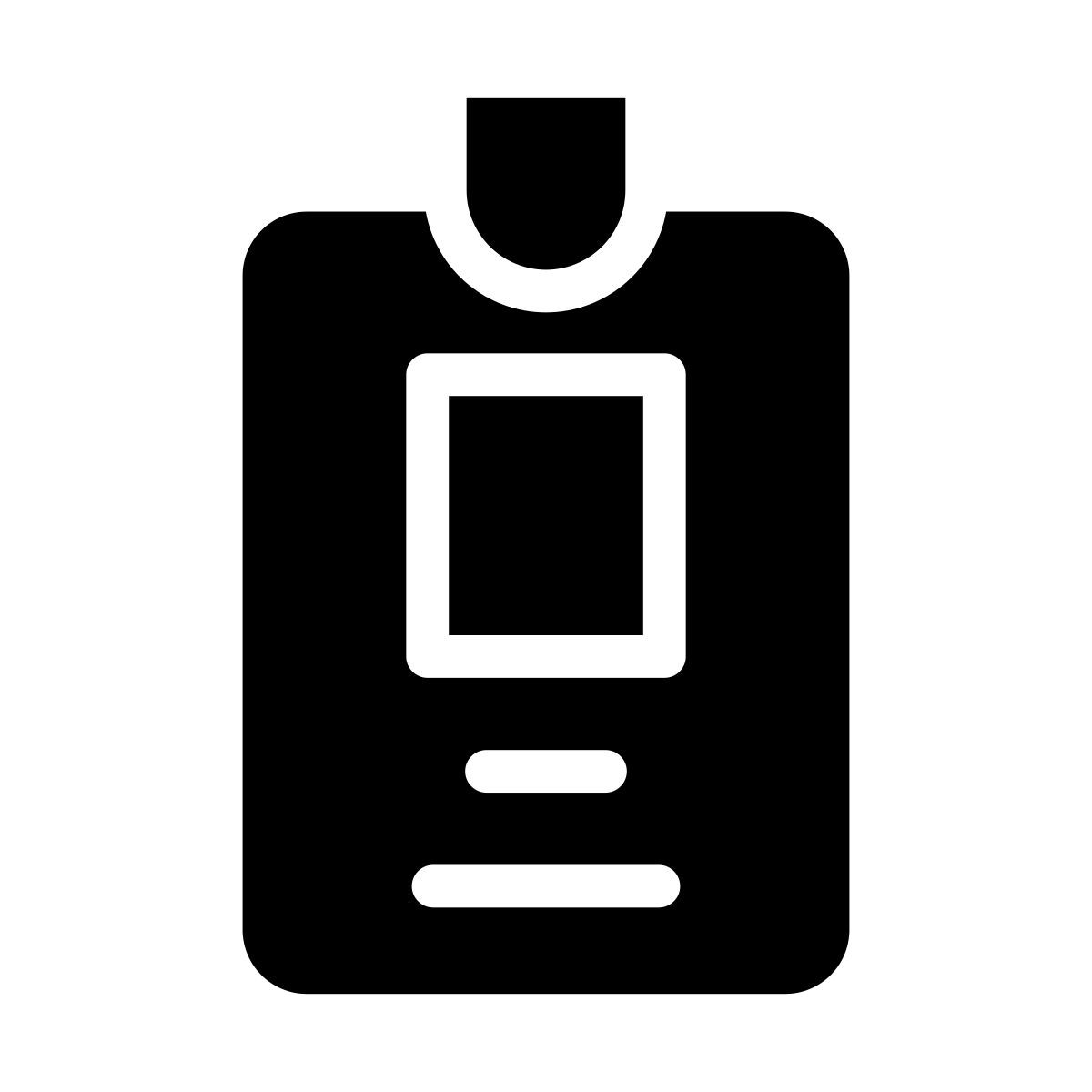 tarjeta de identificación icon