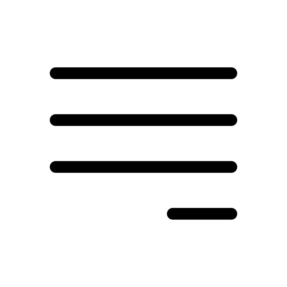 right alignment icon
