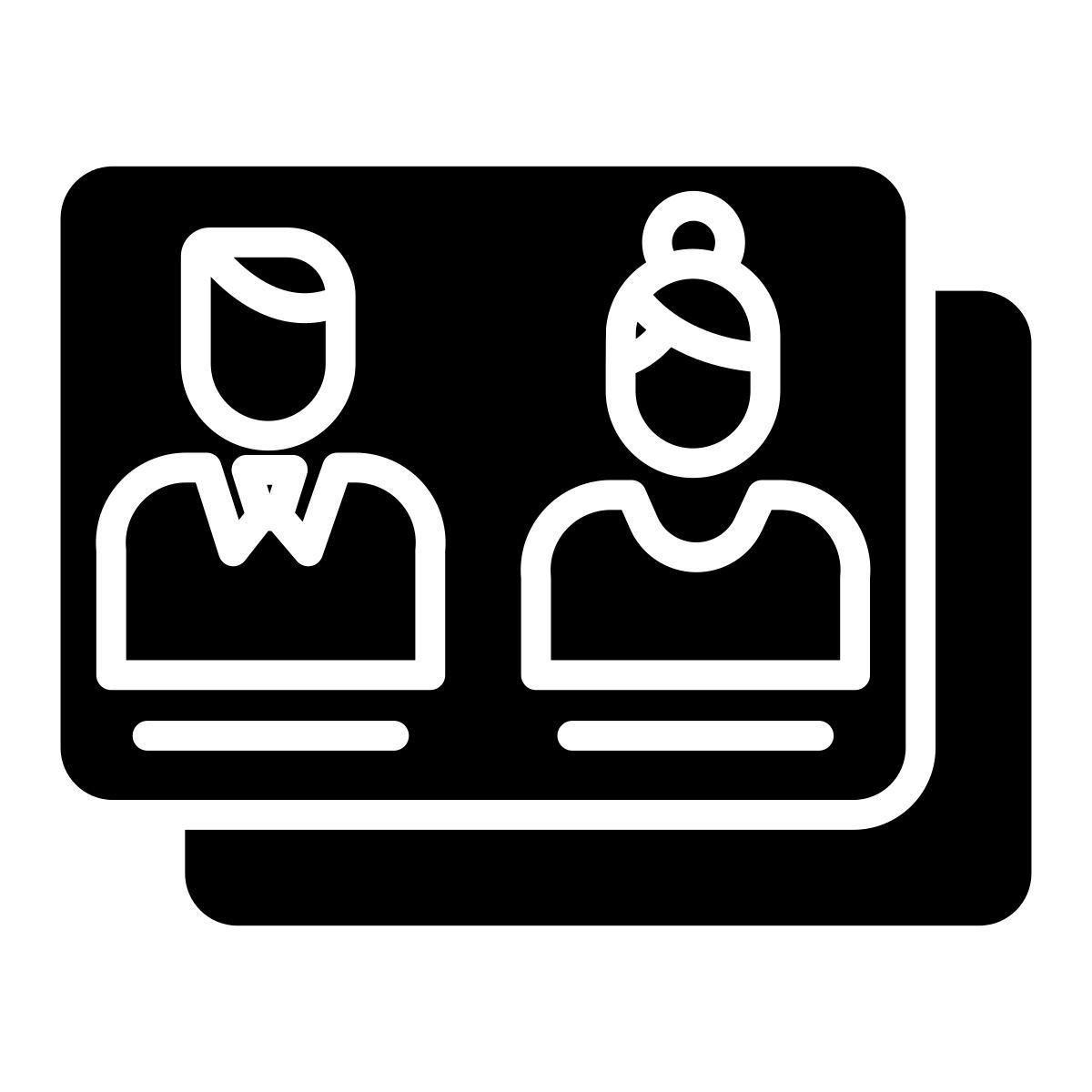 grupo de usuarios hombre y mujer icon