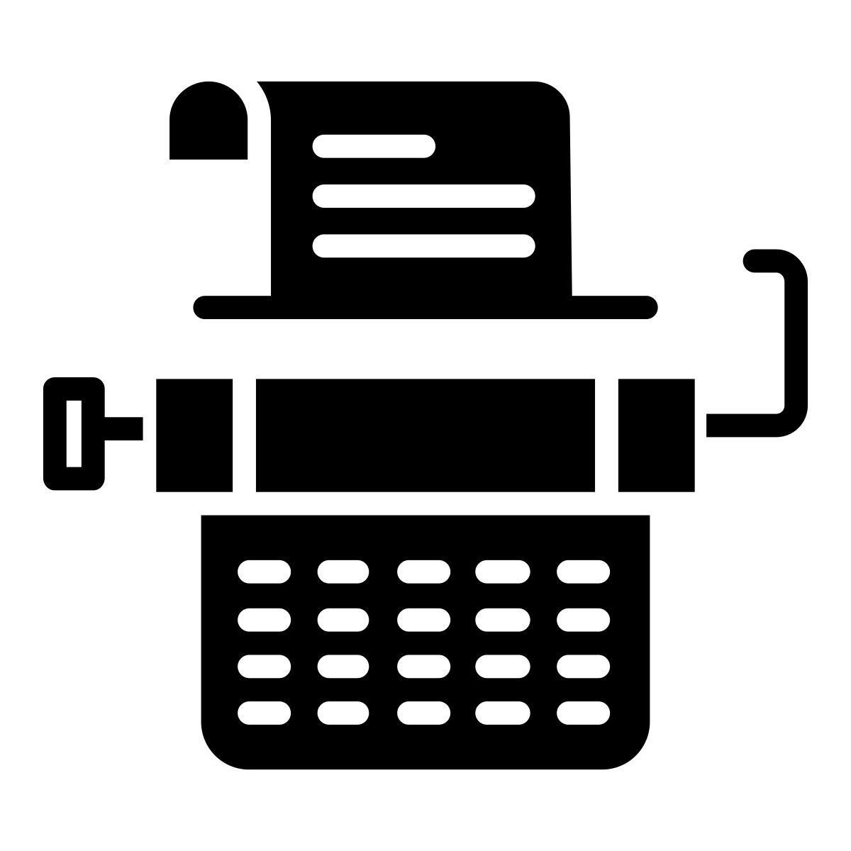 пишущая машинка icon