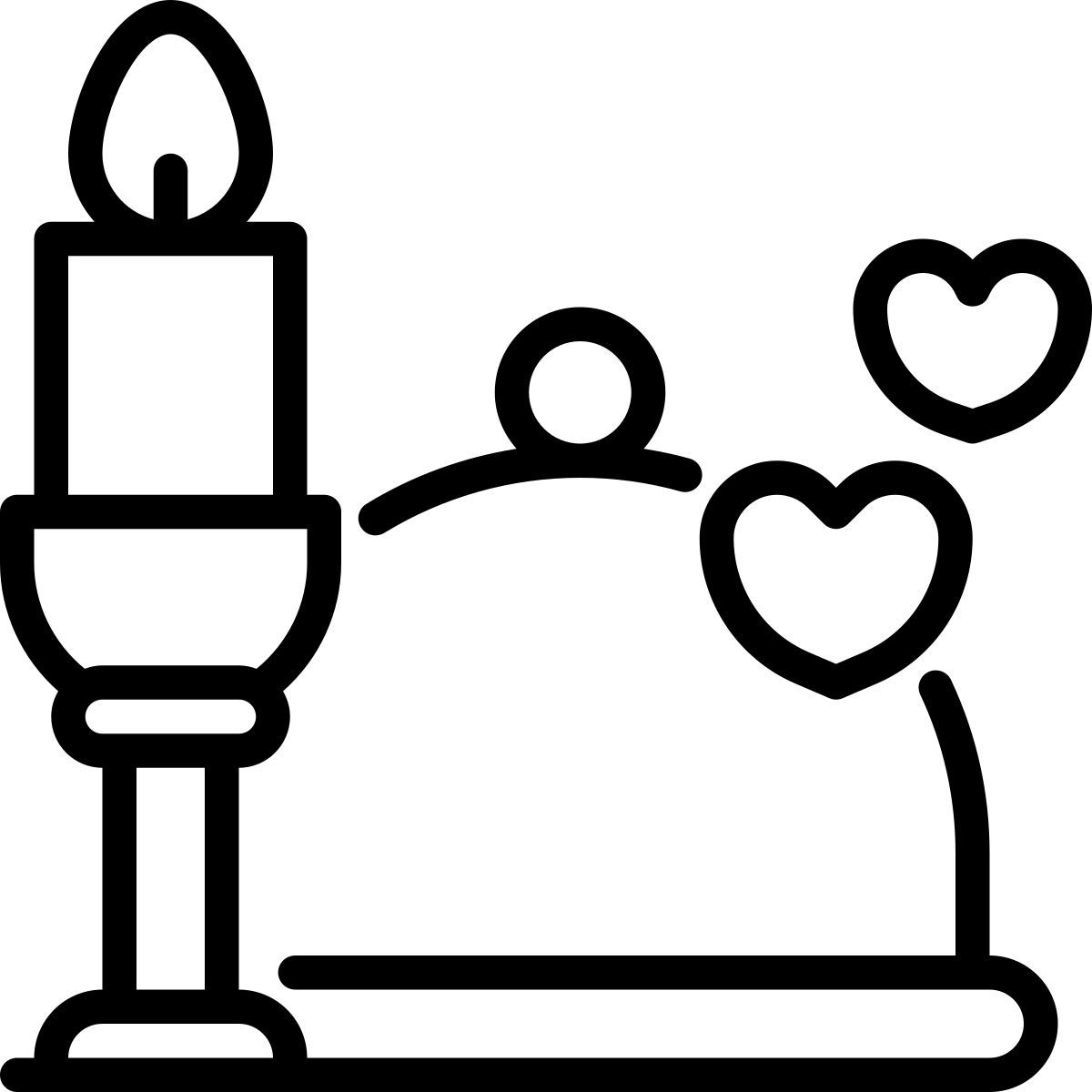 romantisches abendessen icon