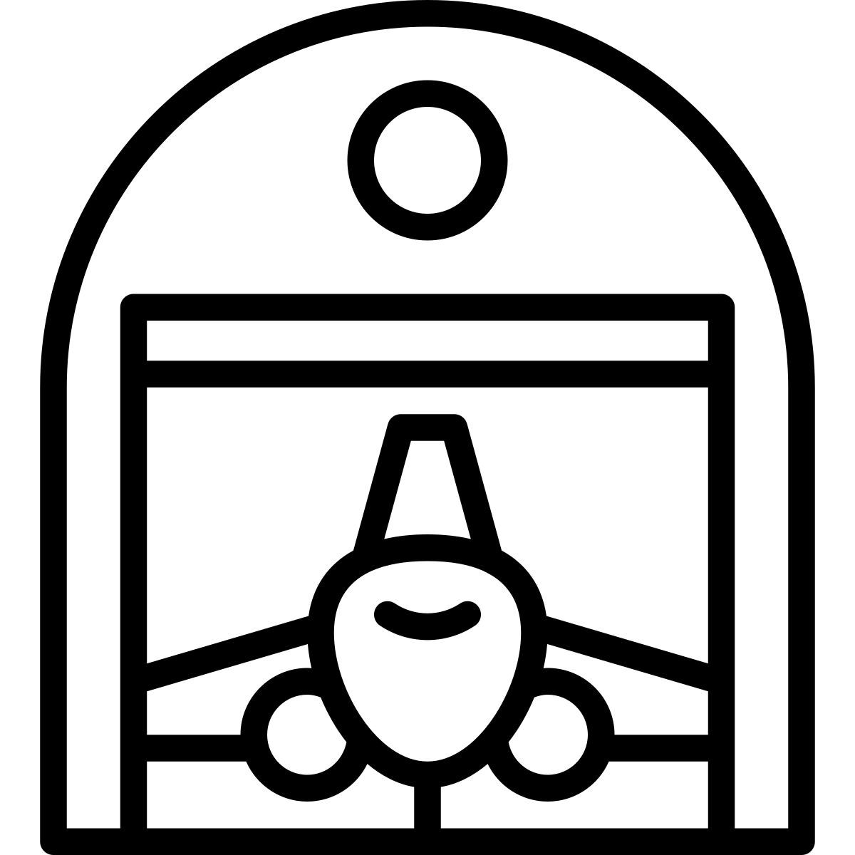 hangar airport icon