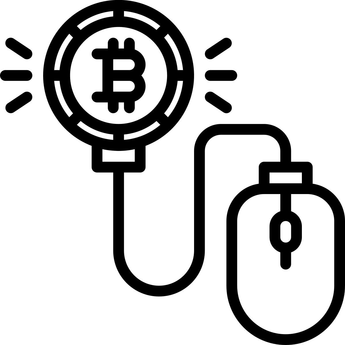 bitcoin click icon