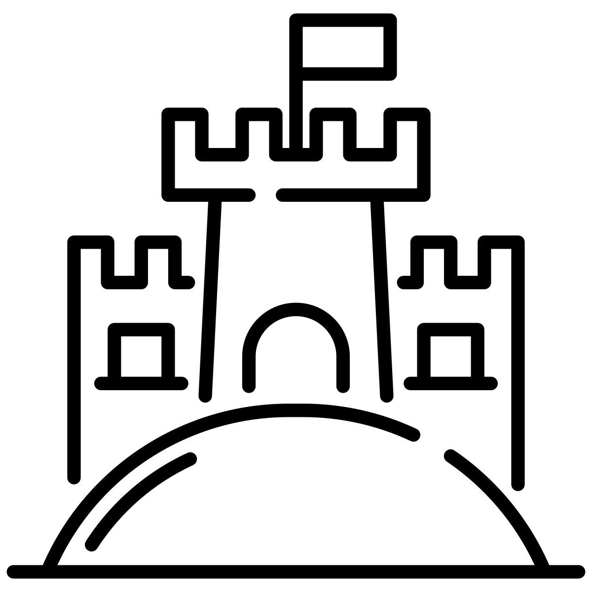sand castle icon