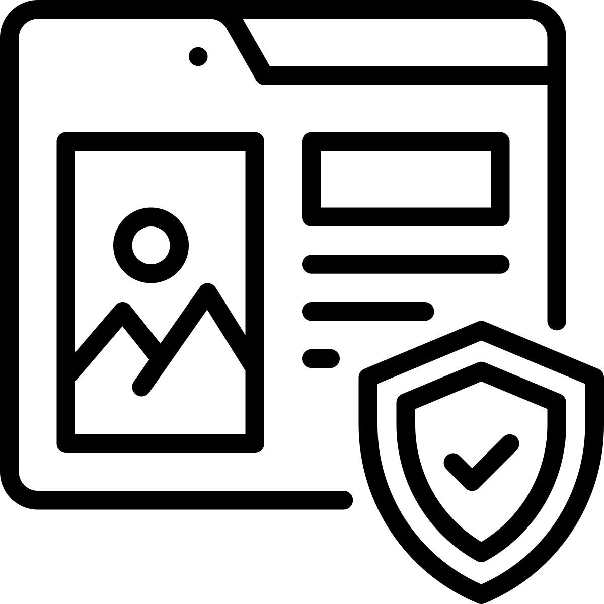 personal data security icon