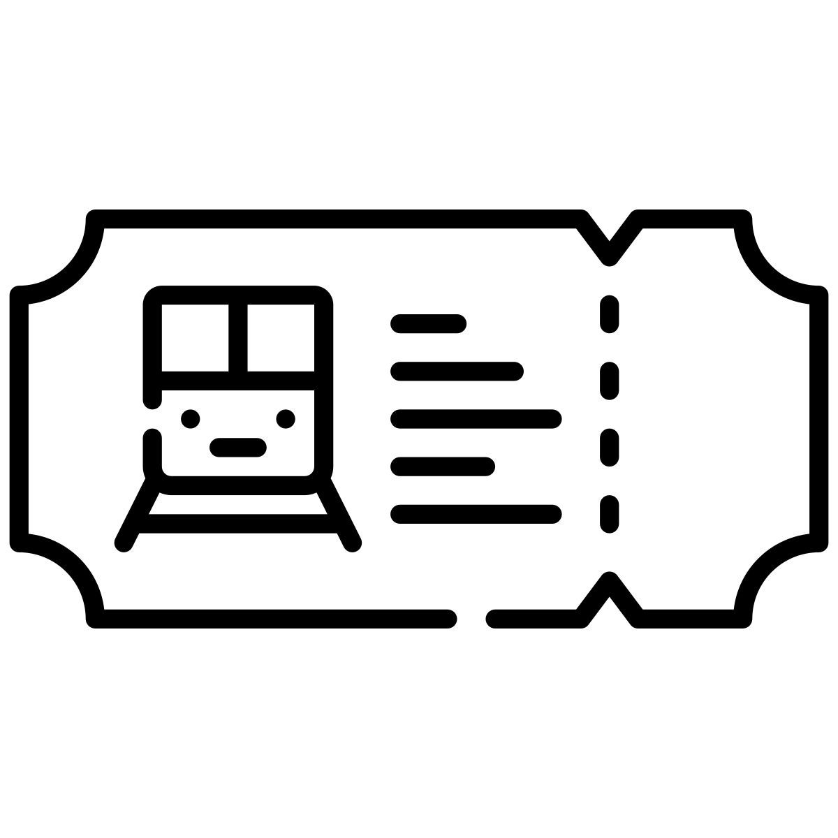 train ticket icon