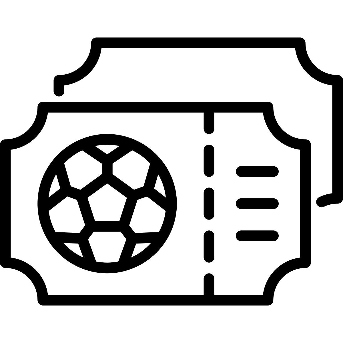 football game ticket icon