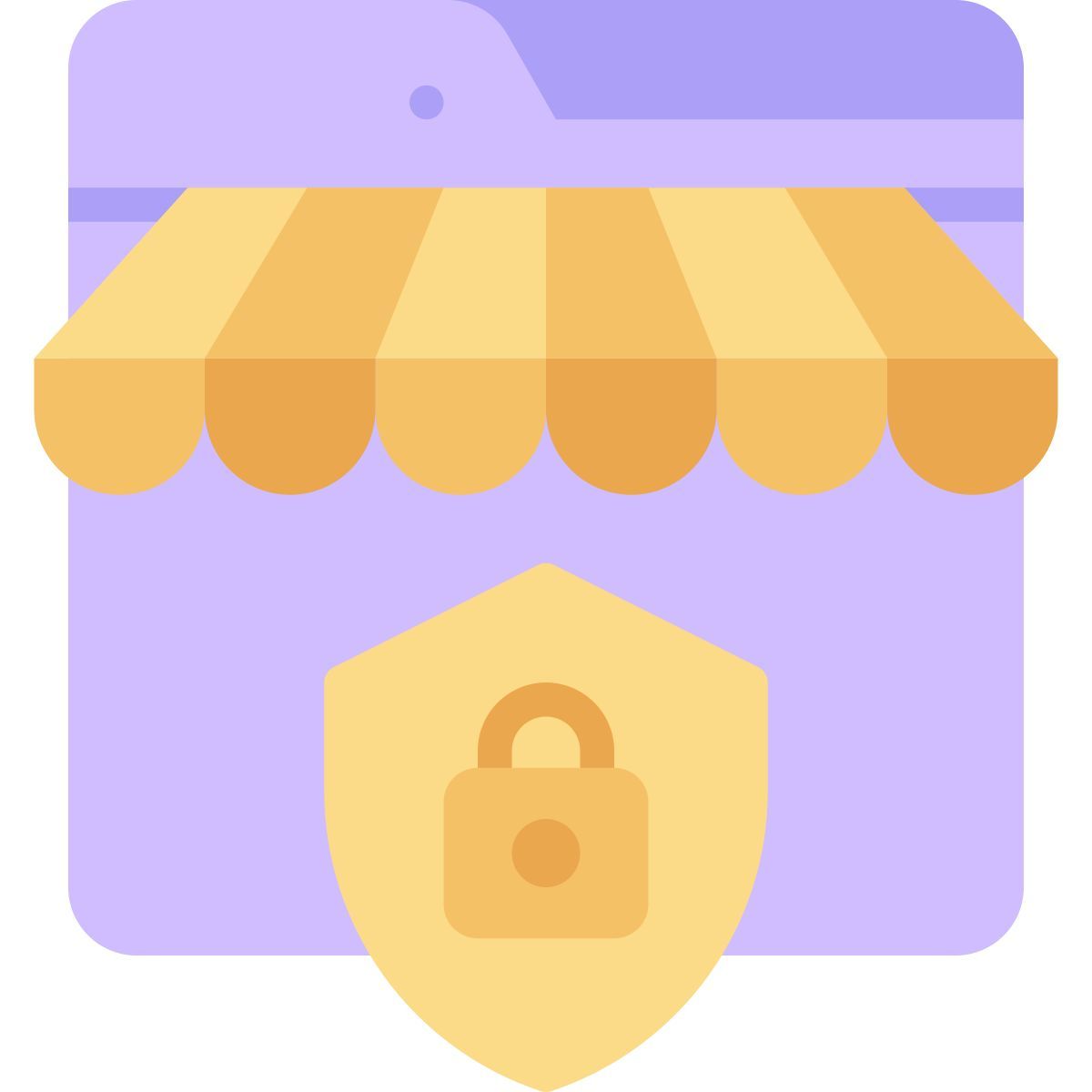 secure shopping icon