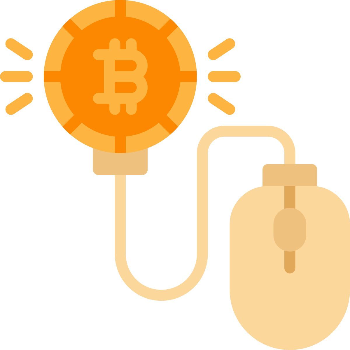 bitcoin click icon