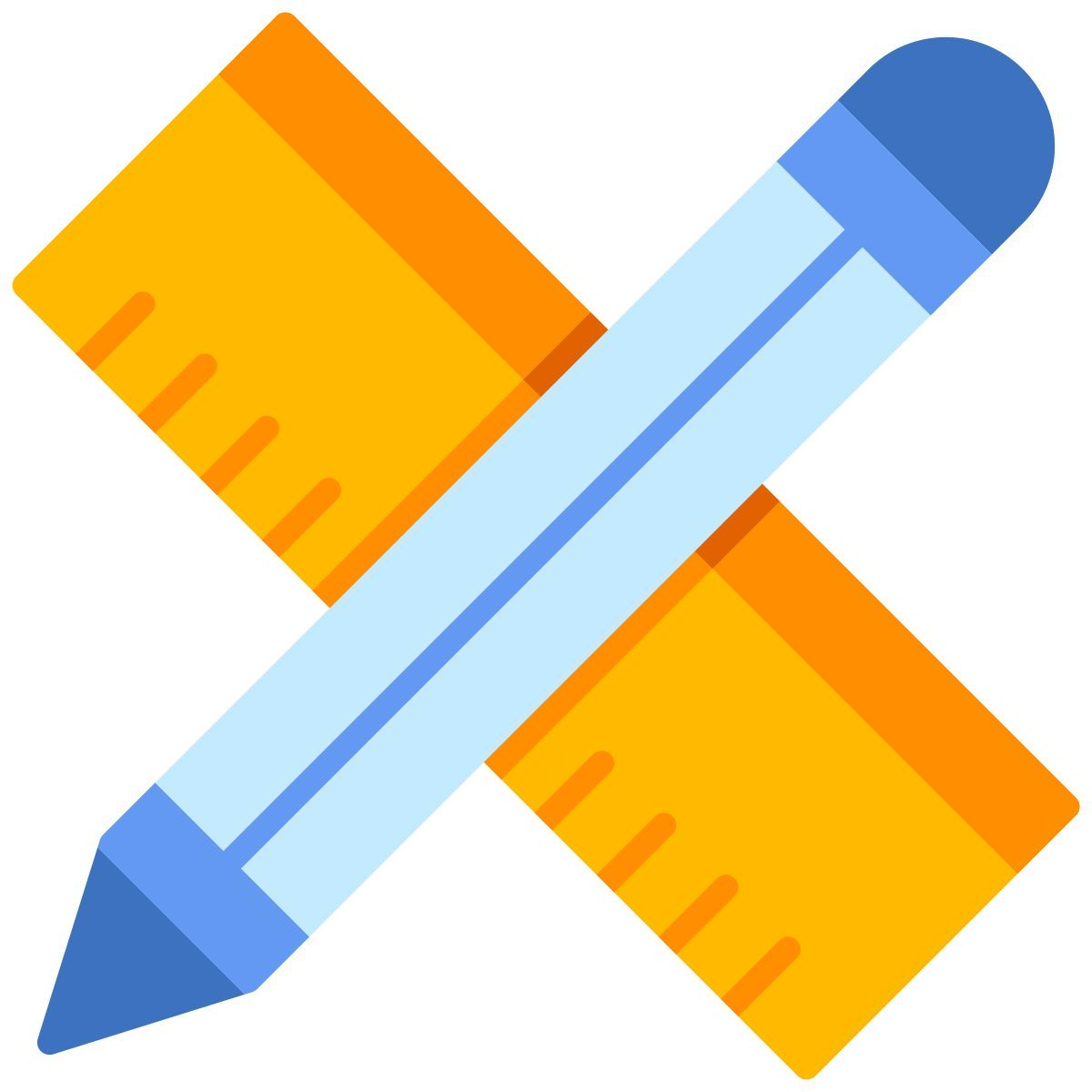 pencil and ruler icon