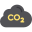 external co2-cloud-climate-change-kmg-design-flat-kmg-design icon