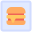 external hamburger-food-delivery-kmg-design-flat-kmg-design icon