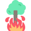 external burning-tree-climate-change-kmg-design-flat-kmg-design icon