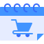 external calendar-shopping-online-kmg-design-flat-kmg-design icon