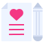 external document-wedding-kmg-design-flat-kmg-design icon