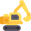 external excavator-transportation-kmg-design-flat-kmg-design icon
