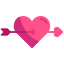 external love-arrow-valentines-day-kmg-design-flat-kmg-design icon