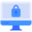 external monitor-cyber-security-kmg-design-flat-kmg-design icon