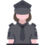 external police-girl-jobs-and-professions-avatar-kmg-design-flat-kmg-design icon