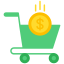 external shopping-cart-money-kmg-design-flat-kmg-design icon