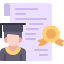 external student-degree-education-2-kmg-design-flat-kmg-design icon