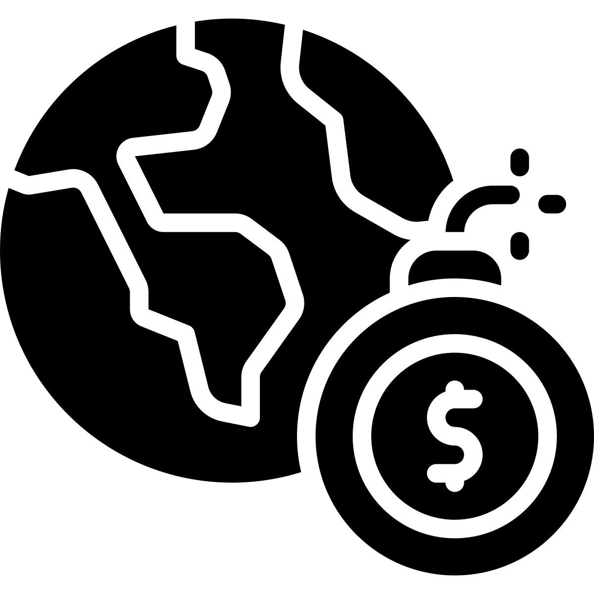 global economy crisis icon