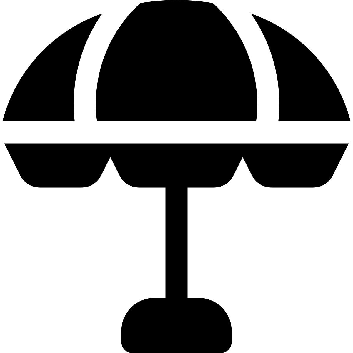 beach umbrella icon