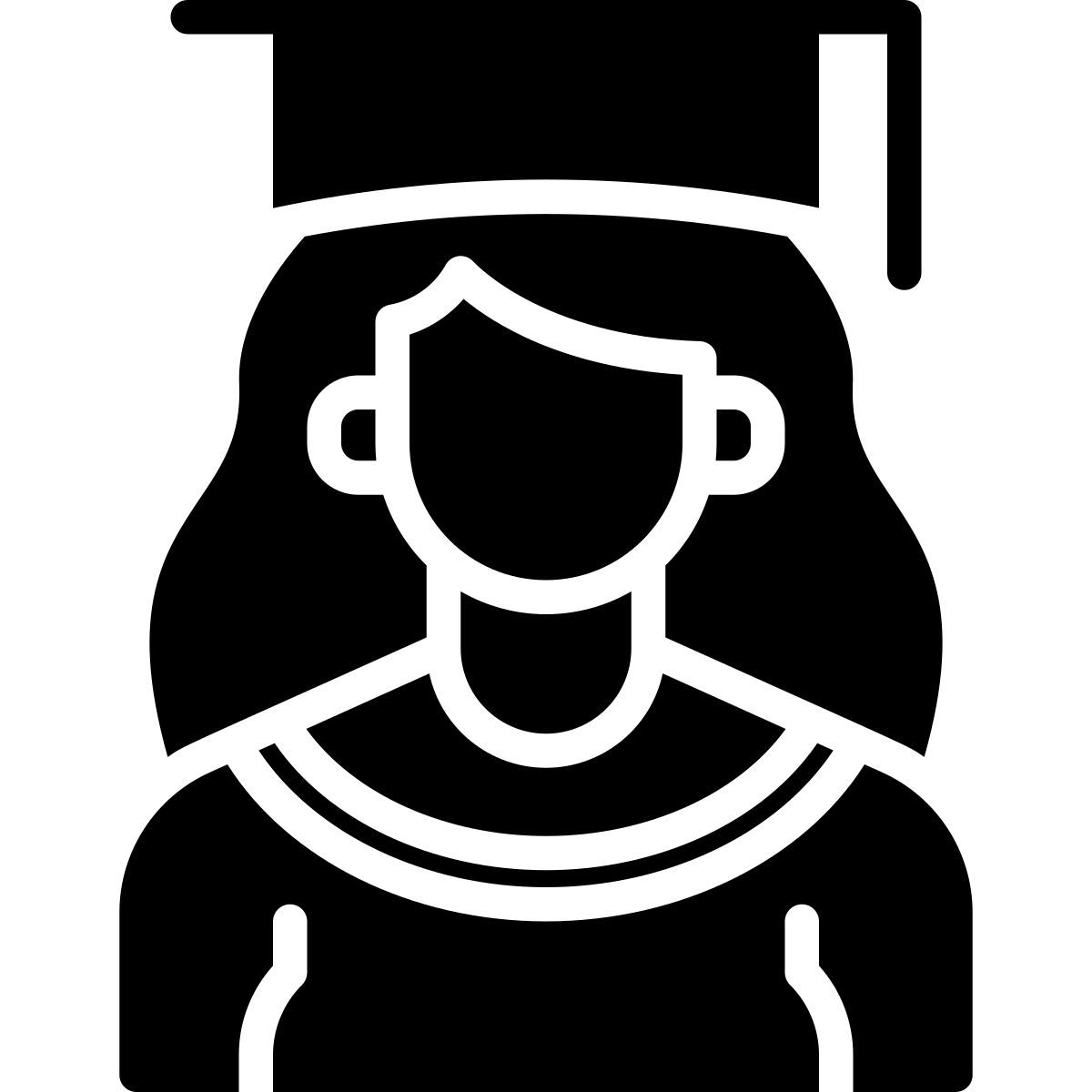 stehende frau icon