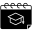 external calendar-online-learning-kmg-design-glyph-kmg-design icon