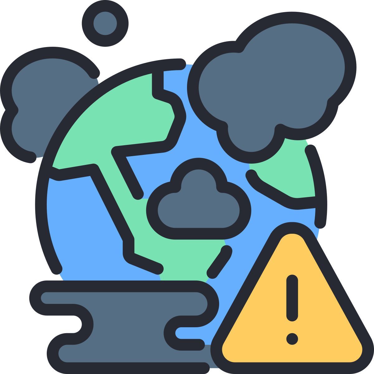 air pollution icon