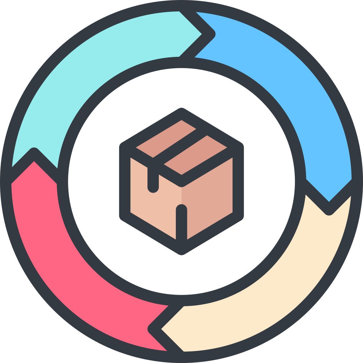 optimización de la entrega icon