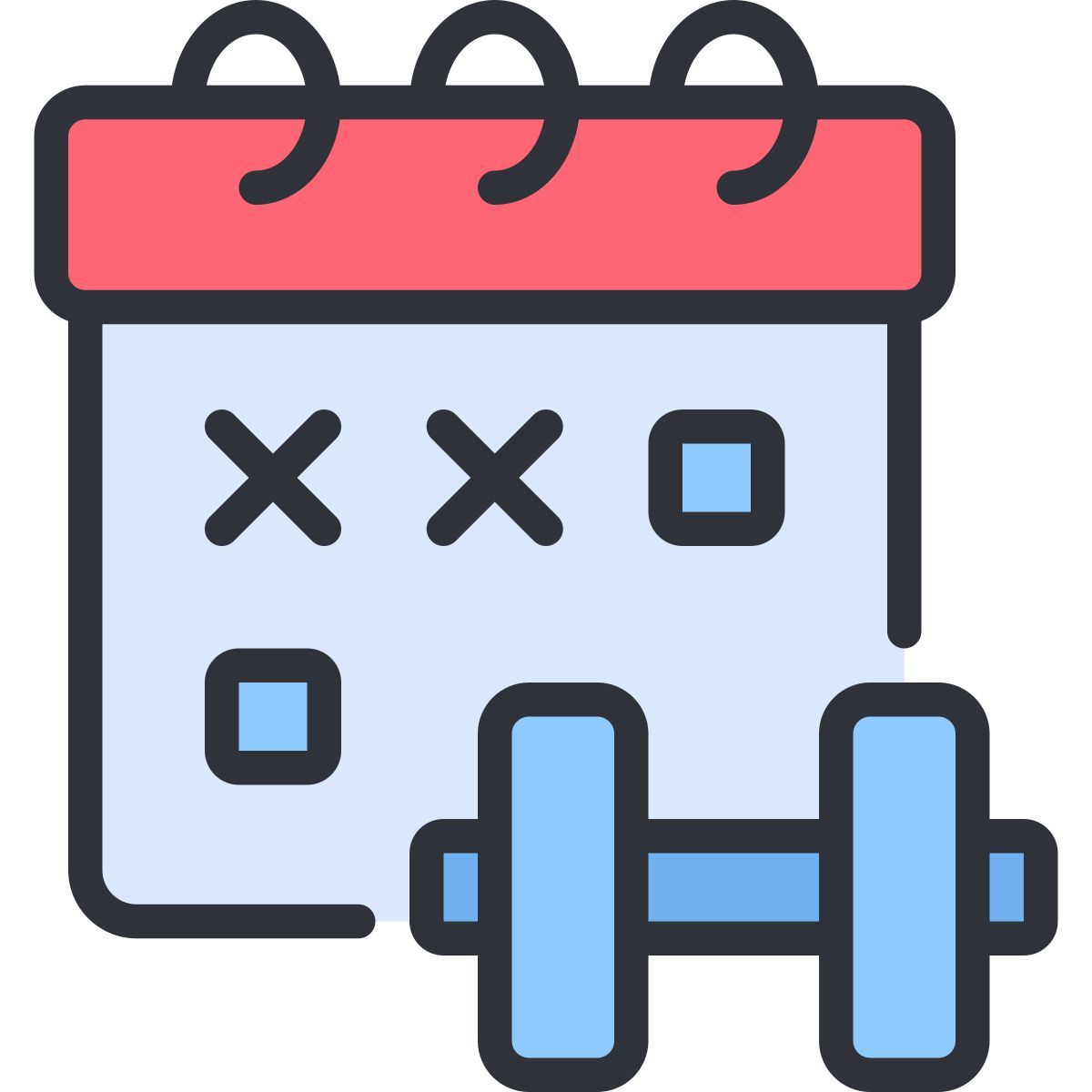 exercise schedule icon