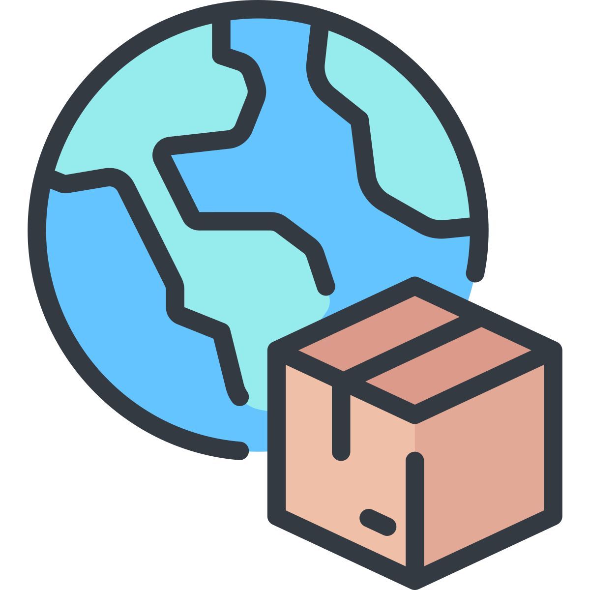 distribution mondiale icon