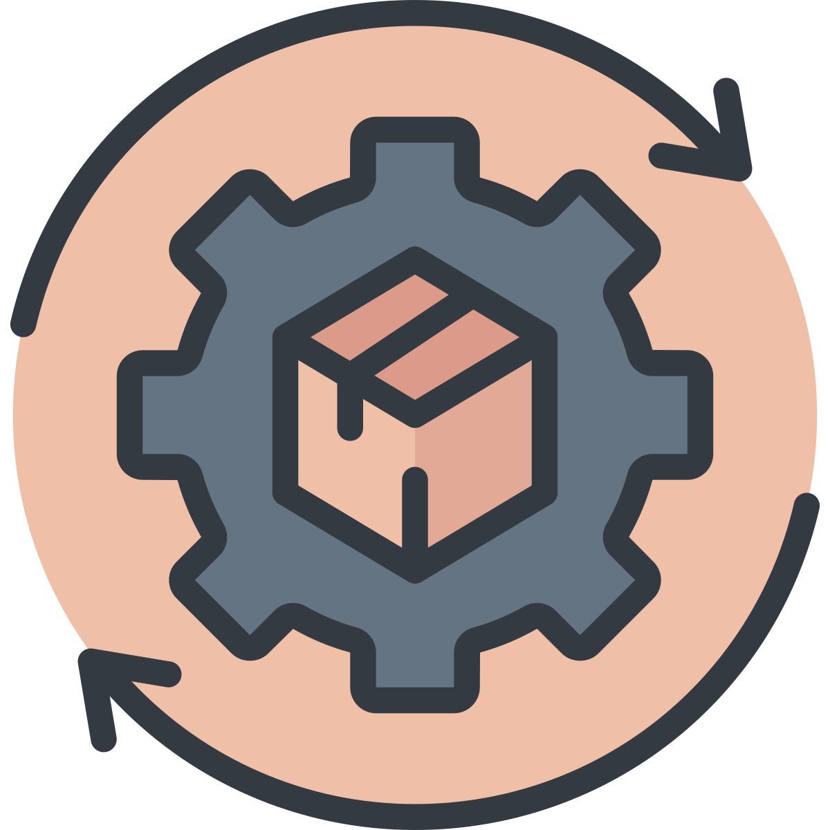 logistics management icon