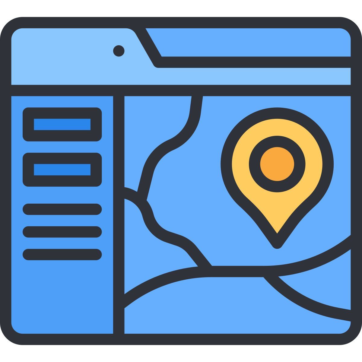 online map icon