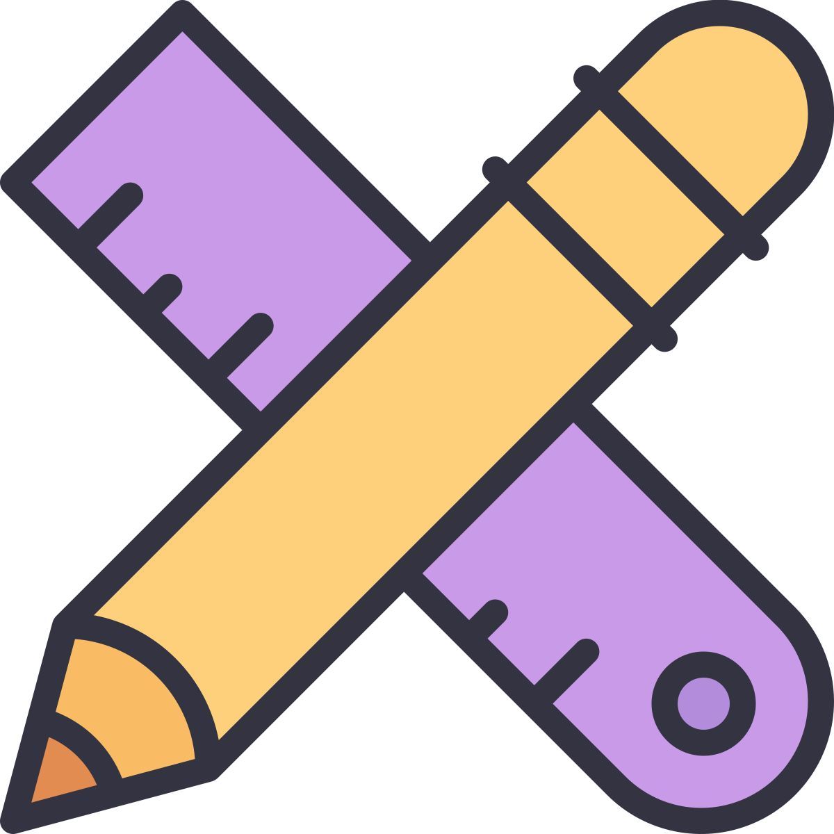 ruler and pencil icon