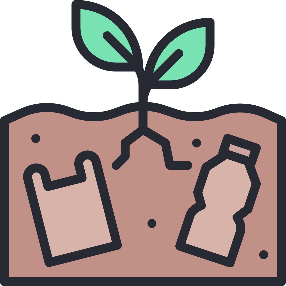 contaminación del suelo icon