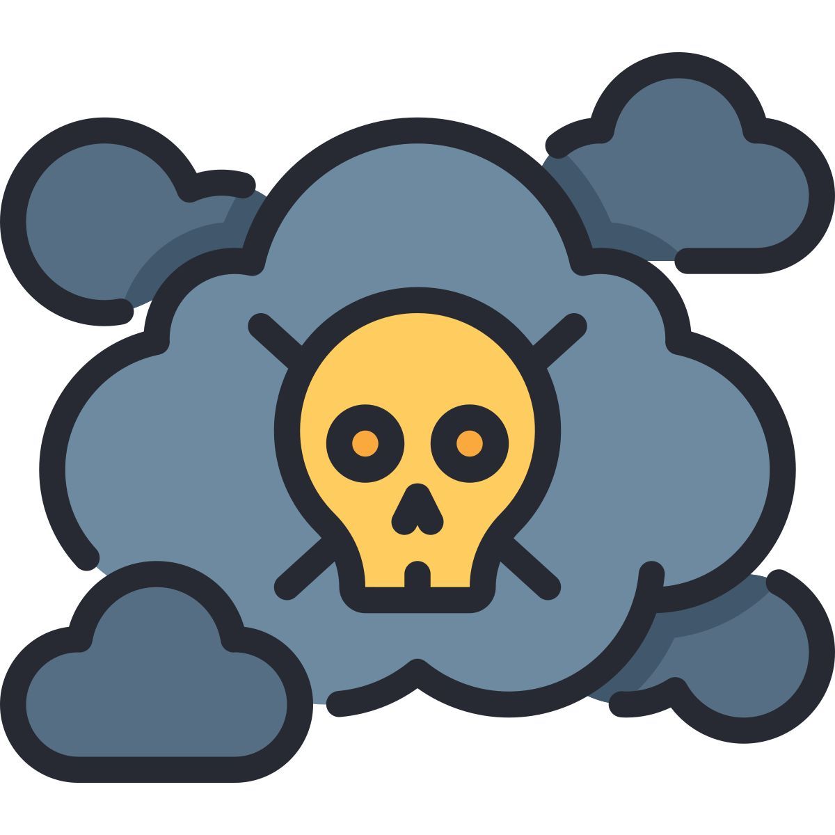 toxic pollution icon