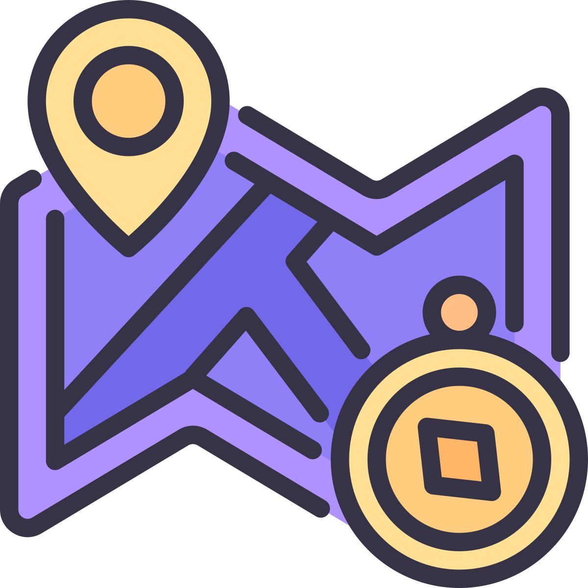 navegação por bússola icon