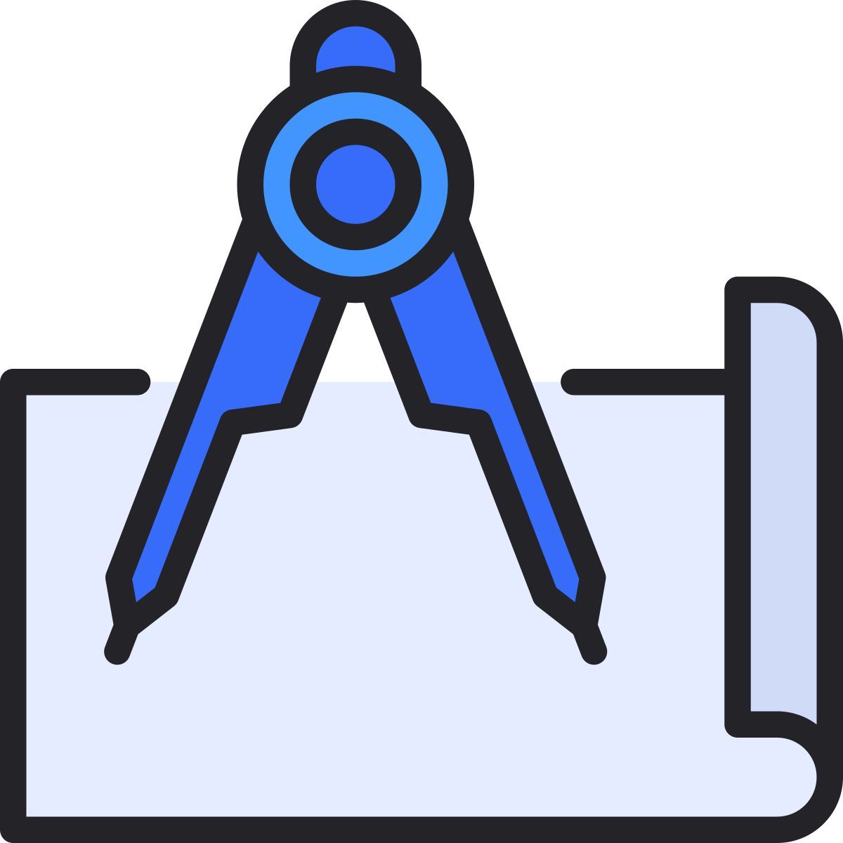 compasso de desenho icon