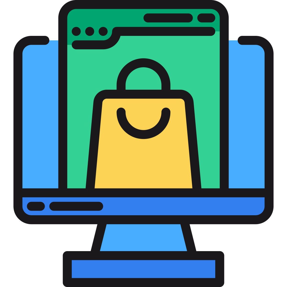 commercio elettronico icon