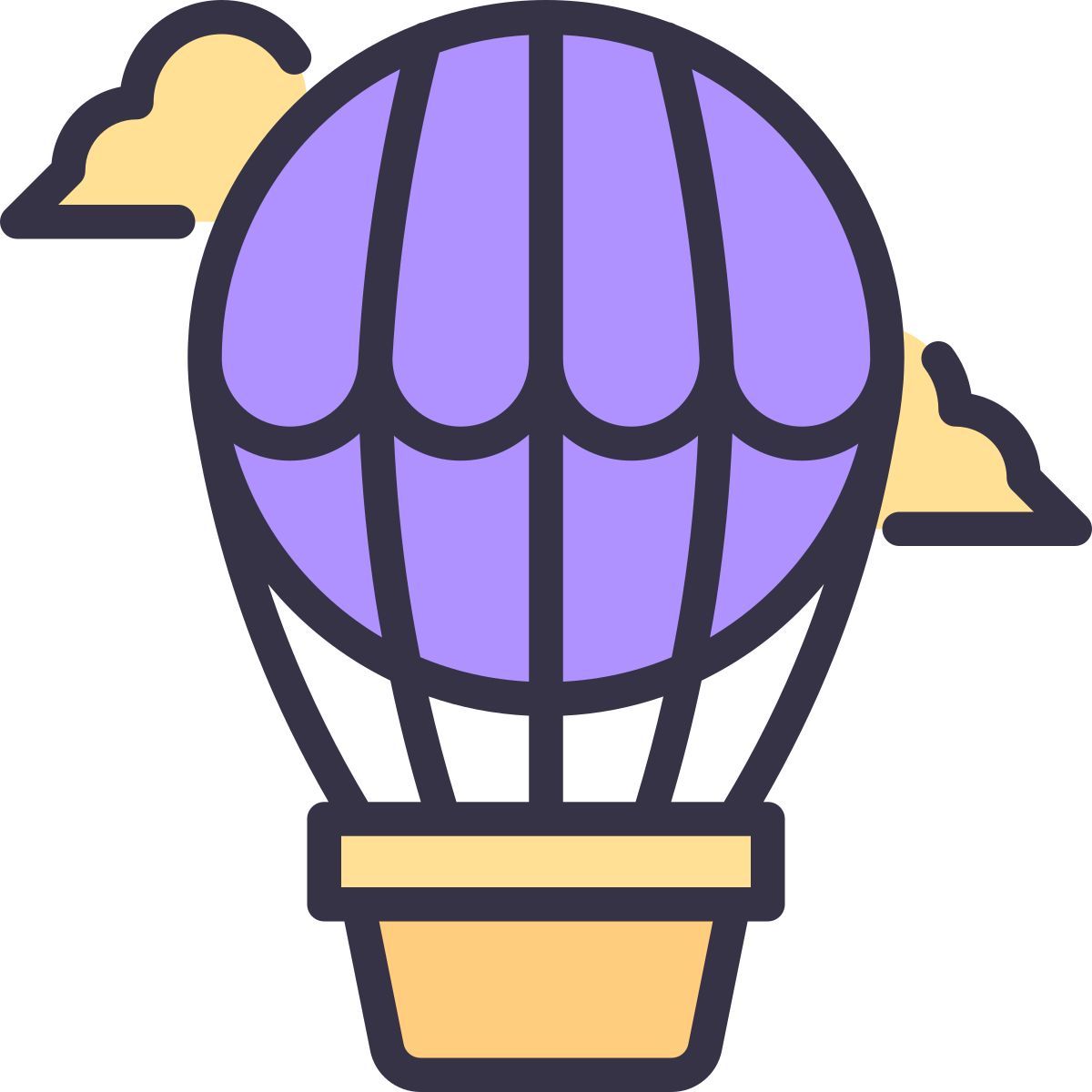 hot air balloon icon