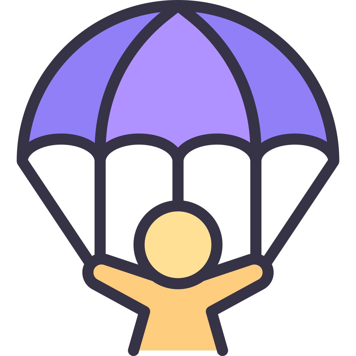 parachutist icon