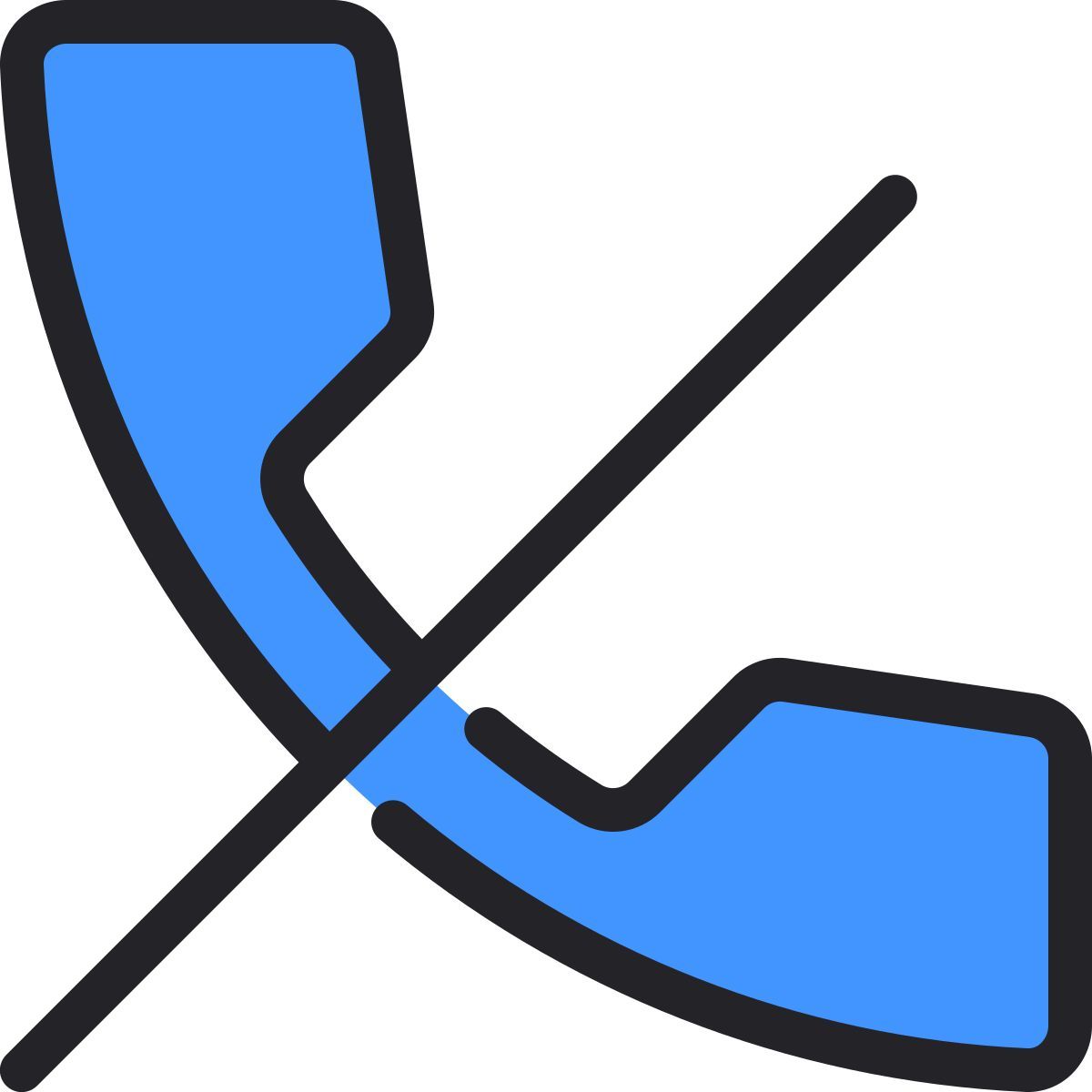 phone rejected icon