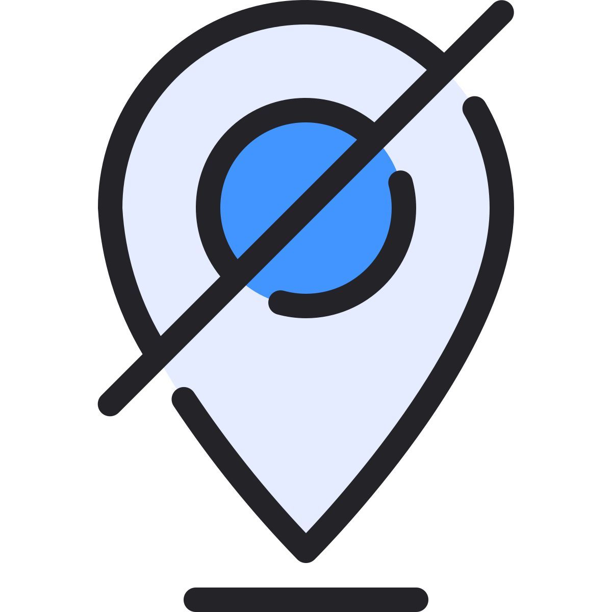 pin disabled icon