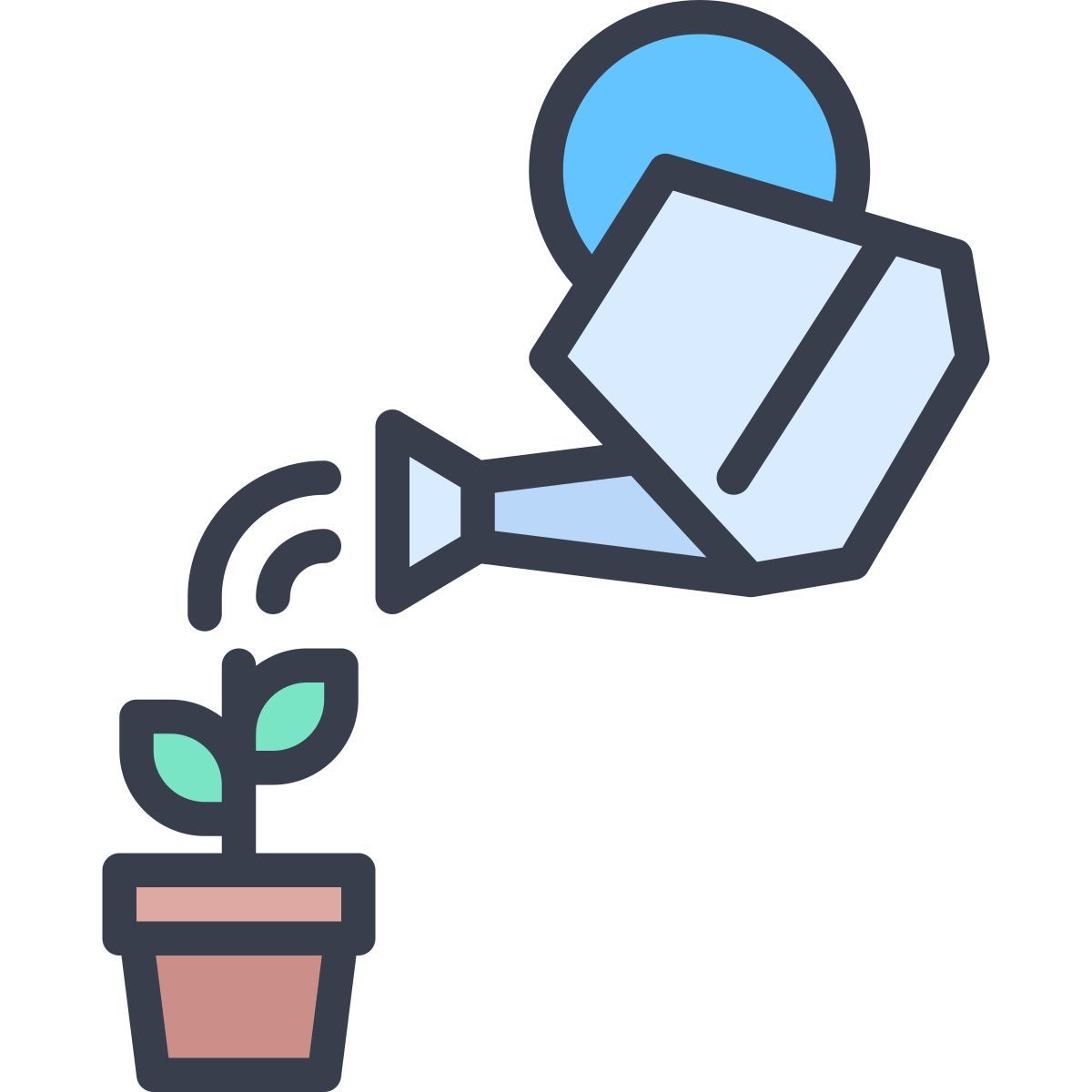 watering plant icon