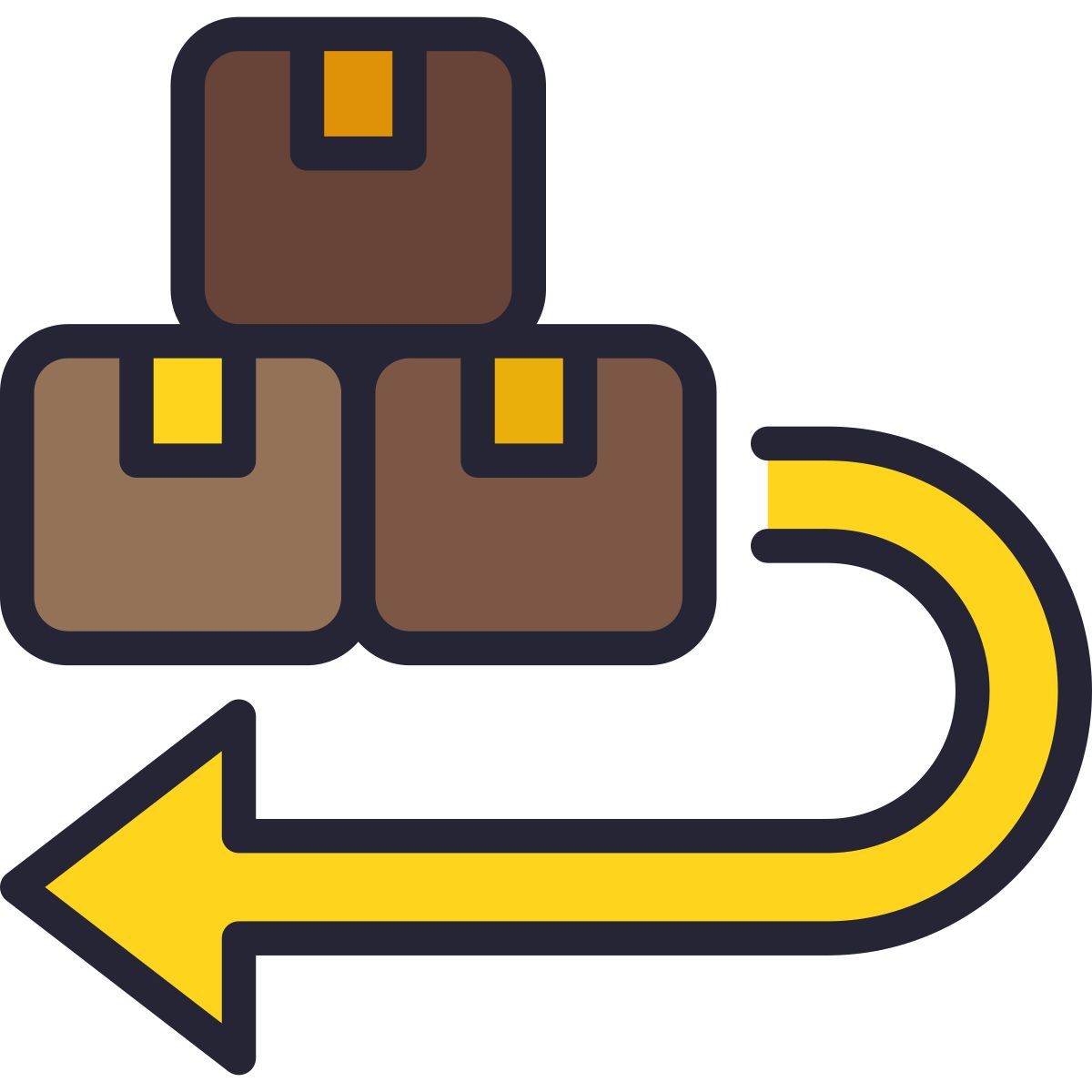 caixa de retorno icon
