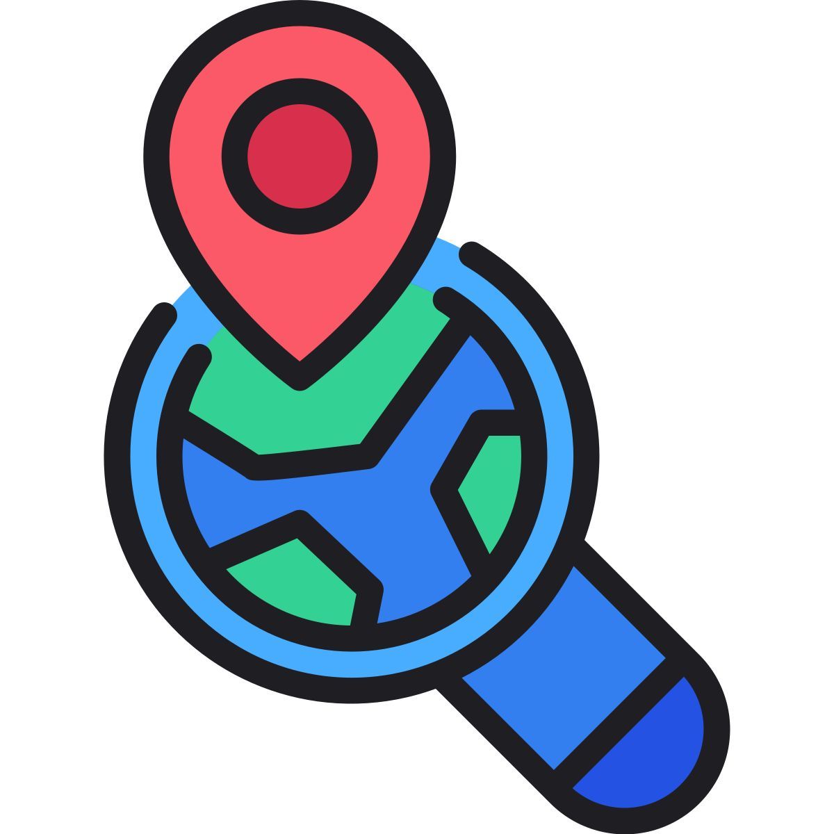 emplacement de recherche icon